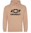 Женская толстовка (худи) Chevrolet Песочный фото