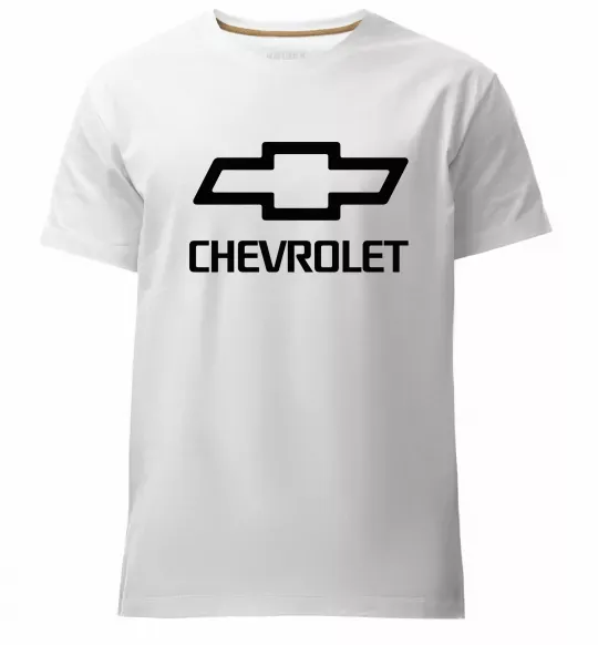 Чоловіча преміум футболка Chevrolet Білий фото
