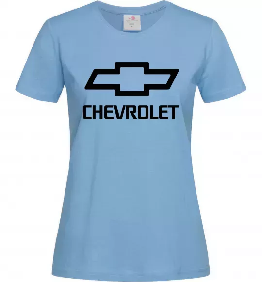 Жіноча футболка Chevrolet Блакитний фото