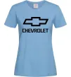 Жіноча футболка Chevrolet Блакитний фото