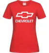 Жіноча футболка Chevrolet Червоний фото