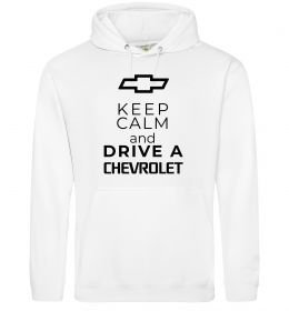 Чоловіча толстовка (худі) Keep calm and drive a Chevrolet Чоловіча толстовка (худі) Keep calm and drive a Chevrolet