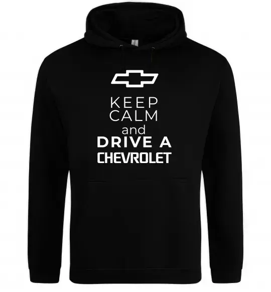 Жіноча толстовка (худі) Keep calm and drive a Chevrolet Чорний фото