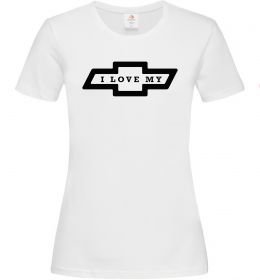 Женская футболка I love my Chevrolet