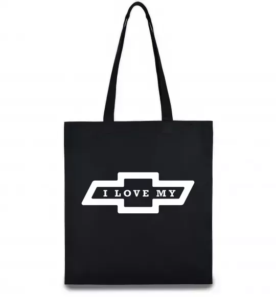 Эко-сумка I love my Chevrolet Черный фото