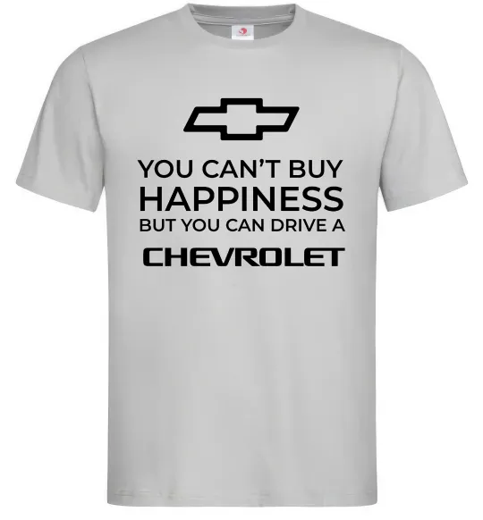 Мужская футболка Drive a Chevrolet Серый фото