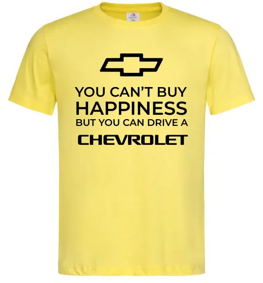Мужская футболка Drive a Chevrolet Лимонный фото