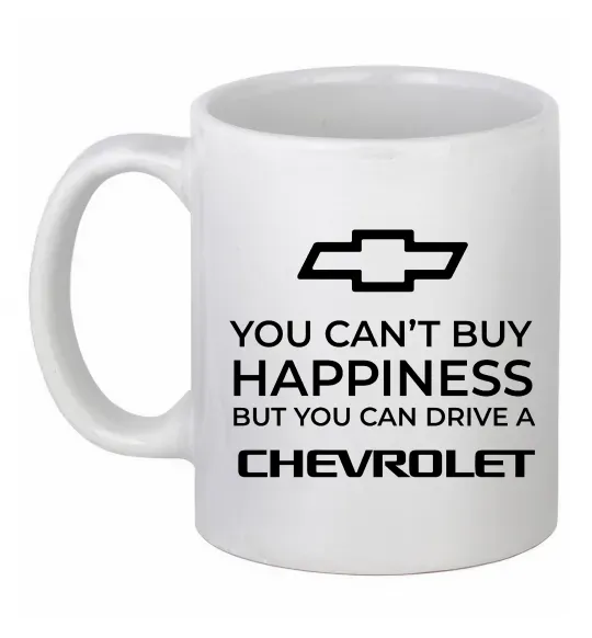 Чашка керамическая Drive a Chevrolet Белый фото