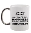 Чашка с цветной ручкой Drive a Chevrolet Серебро фото