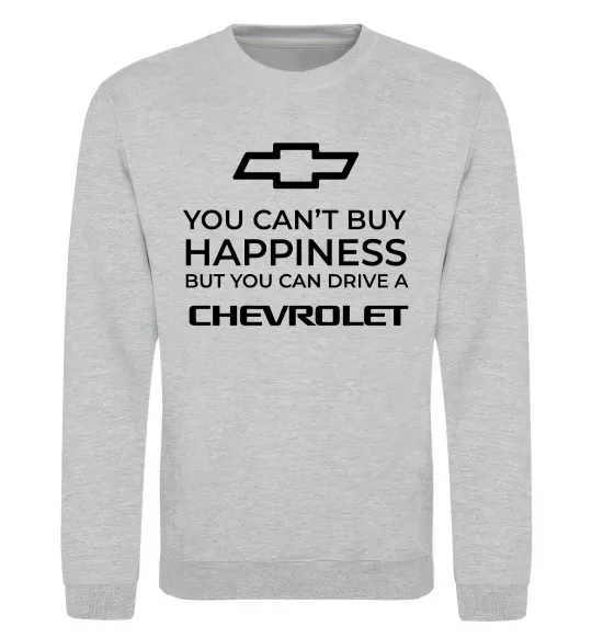 Світшот Drive a Chevrolet Сірий меланж фото