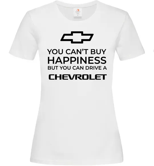 Женская футболка Drive a Chevrolet Белый фото