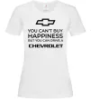Женская футболка Drive a Chevrolet Белый Женская футболка Drive a Chevrolet Белый фото