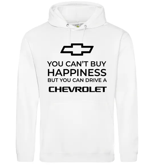 Мужская толстовка (худи) Drive a Chevrolet Белый фото