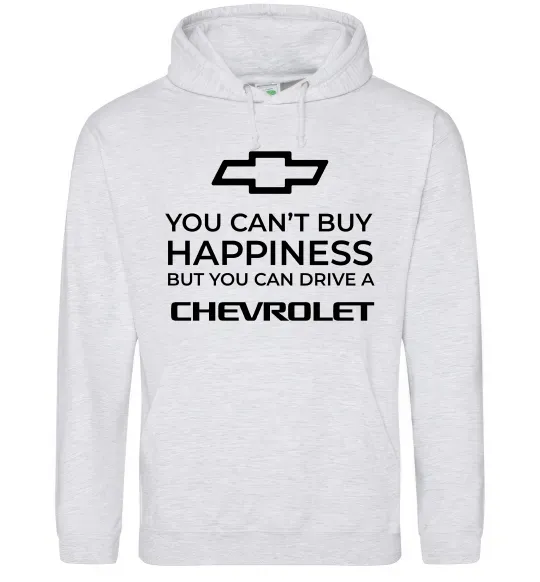 Женская толстовка (худи) Drive a Chevrolet Серый меланж фото