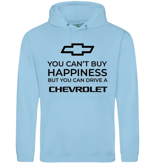 Жіноча толстовка (худі) Drive a Chevrolet Блакитний фото