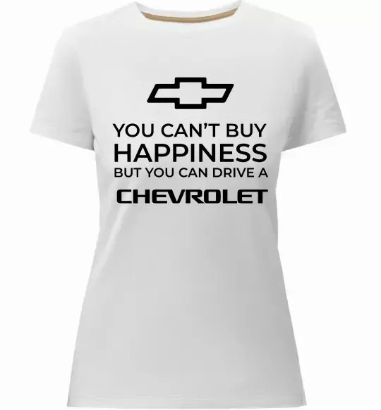 Женская премиум футболка Drive a Chevrolet Белый фото