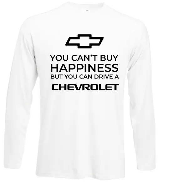 Лонгслів Drive a Chevrolet Білий фото