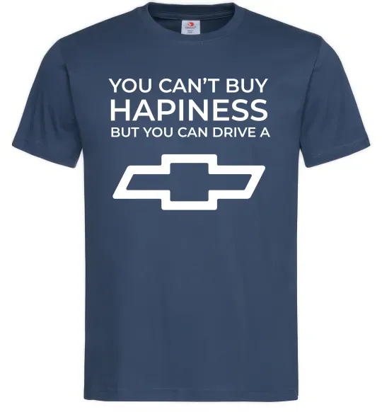 Мужская футболка Drive a Chevrolet Темно-синий фото