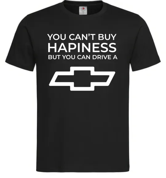 Мужская футболка Drive a Chevrolet Черный фото