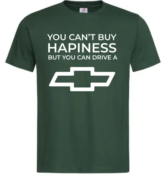 Мужская футболка Drive a Chevrolet Темно-зеленый фото