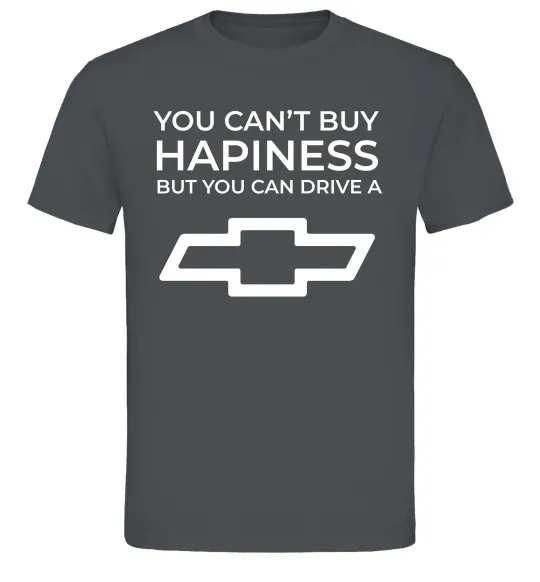 Мужская футболка Drive a Chevrolet Графит фото