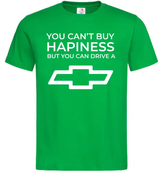 Мужская футболка Drive a Chevrolet Зеленый фото