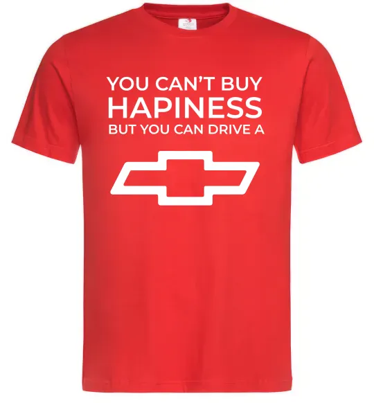 Мужская футболка Drive a Chevrolet Красный фото