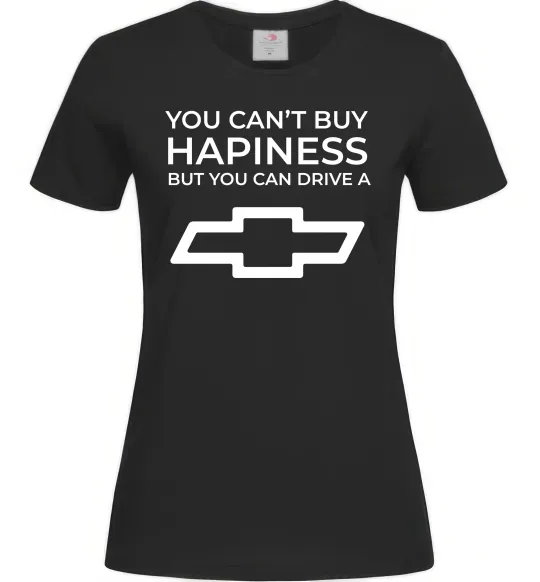Женская футболка Drive a Chevrolet Черный фото