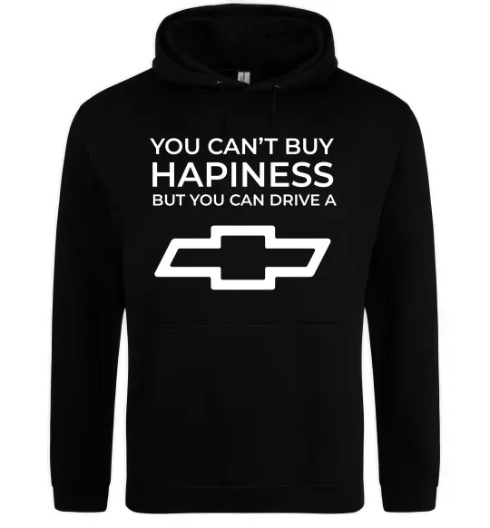 Женская толстовка (худи) Drive a Chevrolet Черный фото