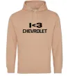 Чоловіча толстовка (худі) I <3 Chevrolet Пісочний Чоловіча толстовка (худі) I <3 Chevrolet Пісочний фото