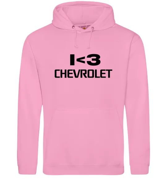 Жіноча толстовка (худі) I <3 Chevrolet Рожевий фото