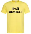 Чоловіча футболка I <3 Chevrolet Лимонний фото