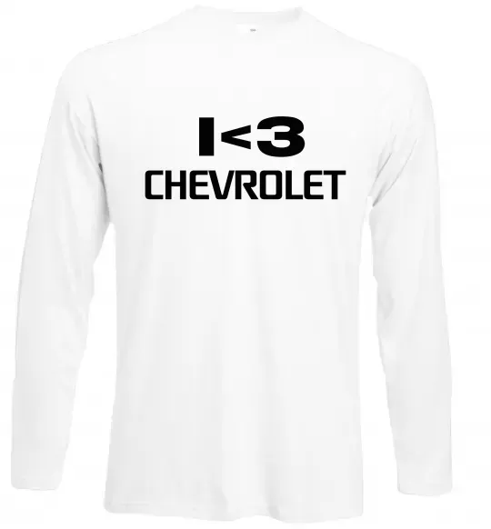 Лонгслив I <3 Chevrolet Белый фото