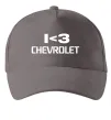 Кепка I <3 Chevrolet Серый фото
