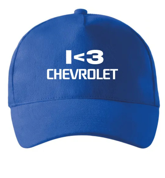 Кепка I <3 Chevrolet Ярко-синий фото