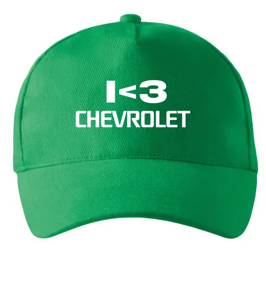 Кепка I <3 Chevrolet Зеленый фото
