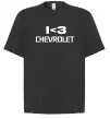 Футболка Оверсайз I <3 Chevrolet Черный фото
