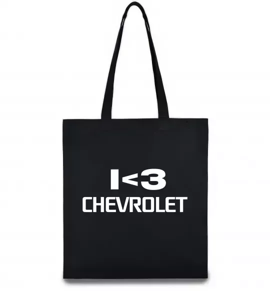 Еко-сумка I <3 Chevrolet Чорний фото