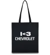 Еко-сумка I <3 Chevrolet Чорний фото