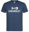 Чоловіча футболка I <3 Chevrolet Темно-синій фото