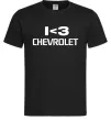 Чоловіча футболка I <3 Chevrolet Чорний фото