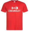 Чоловіча футболка I <3 Chevrolet Червоний фото