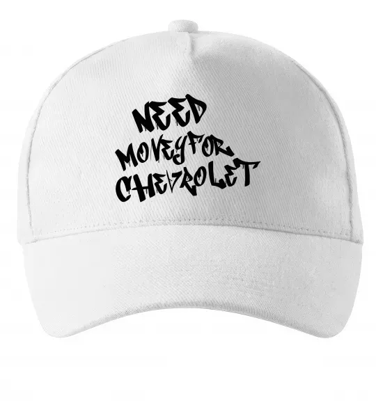 Кепка Need money for Chevrolet Белый фото
