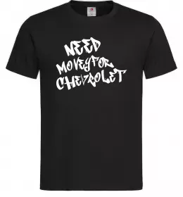 Мужская футболка Need money for Chevrolet Черный Мужская футболка Need money for Chevrolet Черный фото