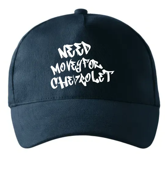 Кепка Need money for Chevrolet Темно-синий фото