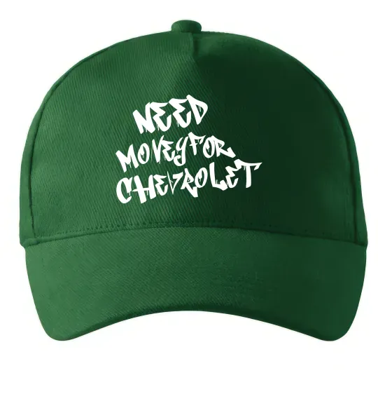 Кепка Need money for Chevrolet Темно-зеленый фото