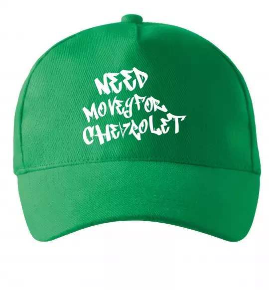 Кепка Need money for Chevrolet Зеленый фото