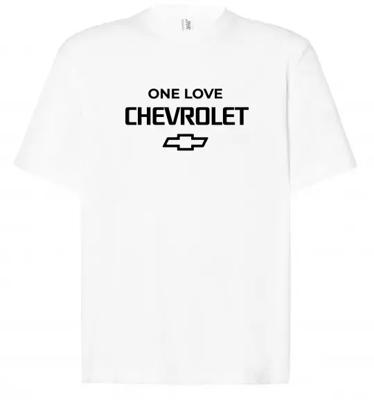 Футболка Оверсайз Chevrolet one love Белый фото