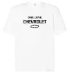 Футболка Оверсайз Chevrolet one love Белый фото