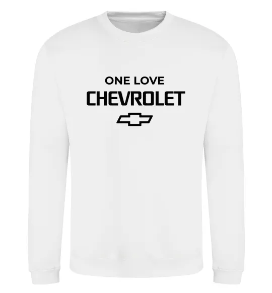 Світшот Chevrolet one love Білий фото